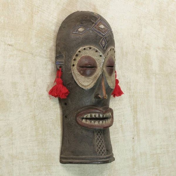 Alternate image for Hand-Carved Chokwe Chihongo Sese Wood African Mask Chihongo