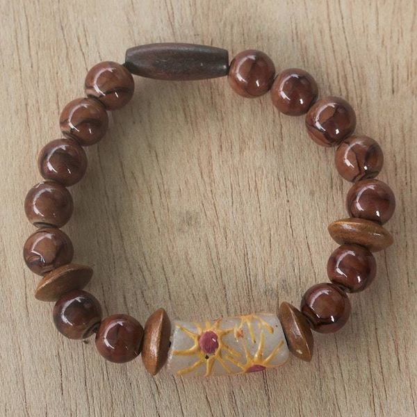 Alternate image for Hand Crafted Eco-Friendly Beaded Bracelet Your Friend