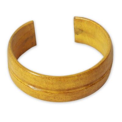 Alternate image for Yellow Leather Cuff Bracelet Antiri