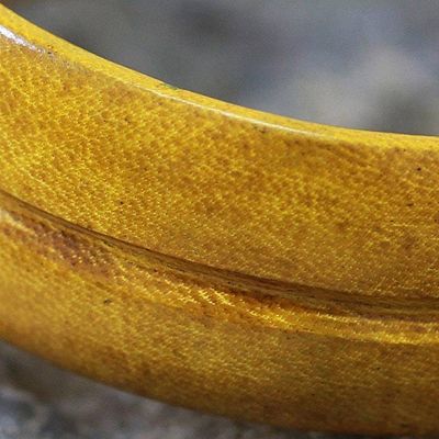 Alternate image for Yellow Leather Cuff Bracelet Antiri
