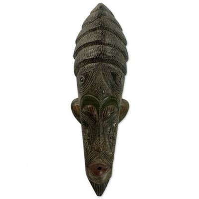 Alternate image for Ghana Wood Mask Hand Carved Passion Mask
