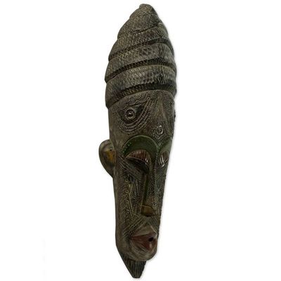 Alternate image for Ghana Wood Mask Hand Carved Passion Mask