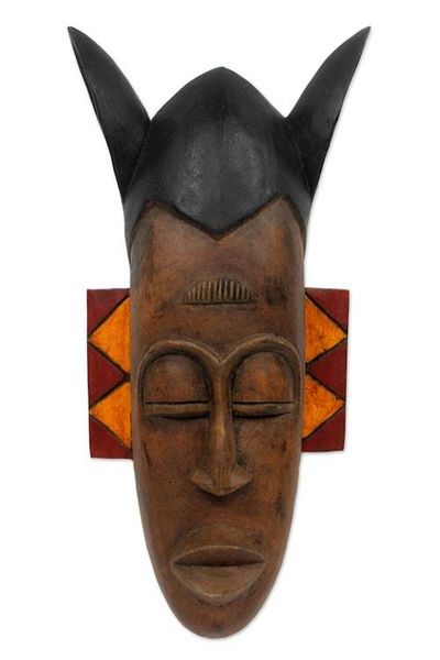 Alternate image for Ashanti wood mask Chiefs Sword Bearer