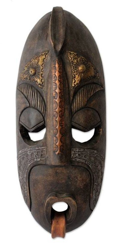 Alternate image for Ivoirian wood mask True Courage