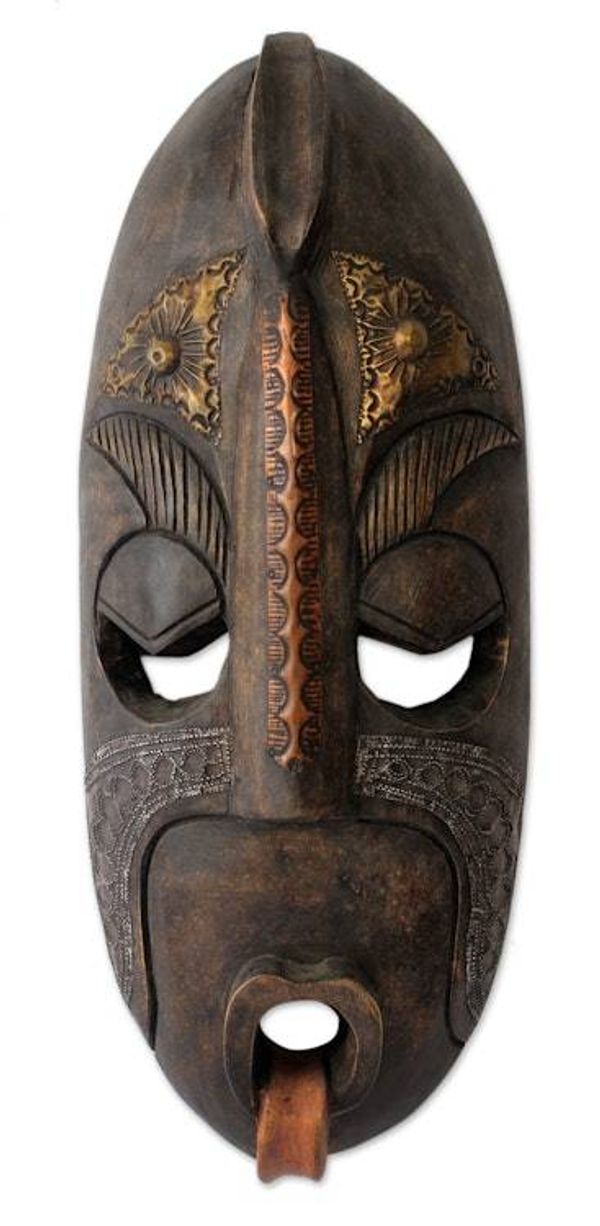 Alternate image for Ivoirian wood mask True Courage