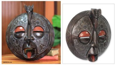 Alternate image for African wood mask Sankofa