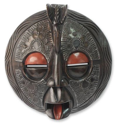 Alternate image for African wood mask Sankofa