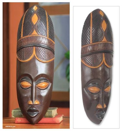 Alternate image for African Baule Tribe Wood Mask Baule Harvest