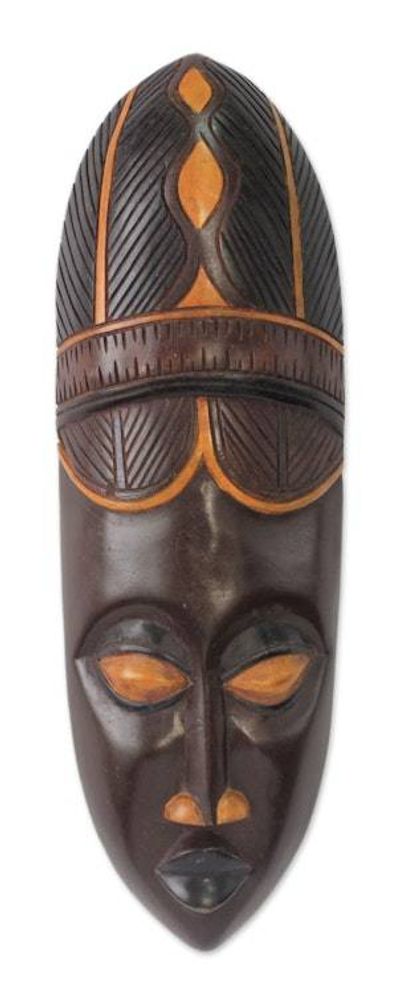 Alternate image for African Baule Tribe Wood Mask Baule Harvest