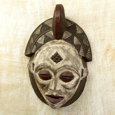 Alternate image for Gabonese Africa wood mask Spirit Guide