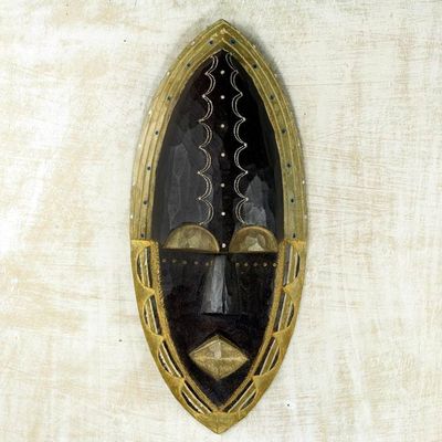 Alternate image for African Mask Hand Carved and Crafted in Ghana Cherish Me