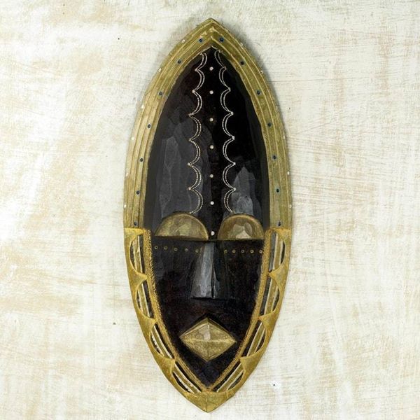 Alternate image for African Mask Hand Carved and Crafted in Ghana Cherish Me