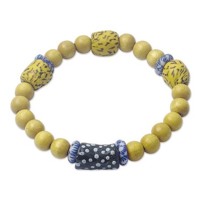 Alternate image for Eco-Friendly Glass Beaded Bracelet from Ghana Knowing You