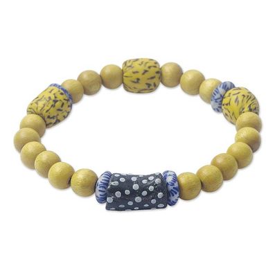 Alternate image for Eco-Friendly Glass Beaded Bracelet from Ghana Knowing You