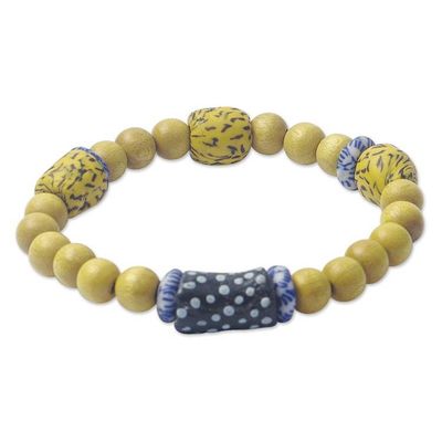 Alternate image for Eco-Friendly Glass Beaded Bracelet from Ghana Knowing You