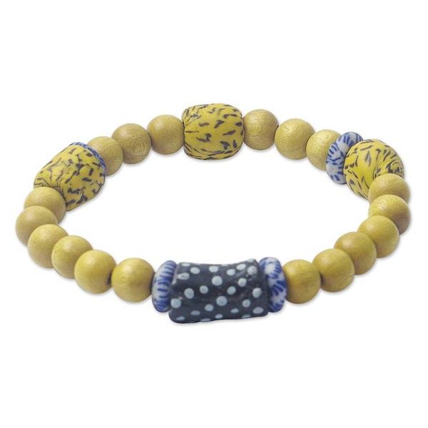 Alternate image for Eco-Friendly Glass Beaded Bracelet from Ghana Knowing You