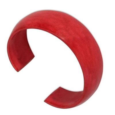 Alternate image for Leather Cuff Bracelet Annula in Red