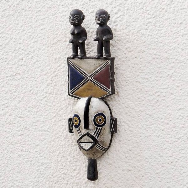 Alternate image for Burkina Faso Africa wood mask Mossi Fertility Image