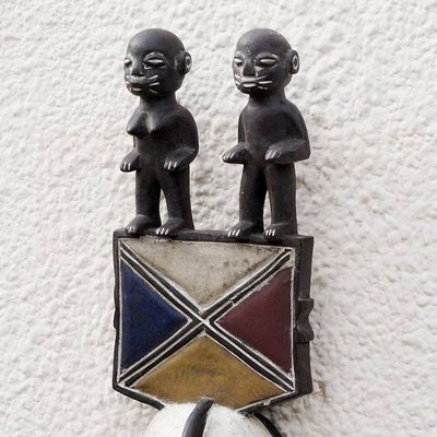 Alternate image for Burkina Faso Africa wood mask Mossi Fertility Image