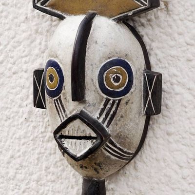 Alternate image for Burkina Faso Africa wood mask Mossi Fertility Image