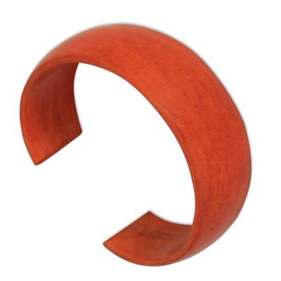 Alternate image for Leather cuff bracelet Annula in Orange