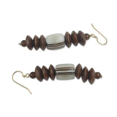Alternate image for Fair Trade Beaded African Earrings Crafted by Hand Kafui