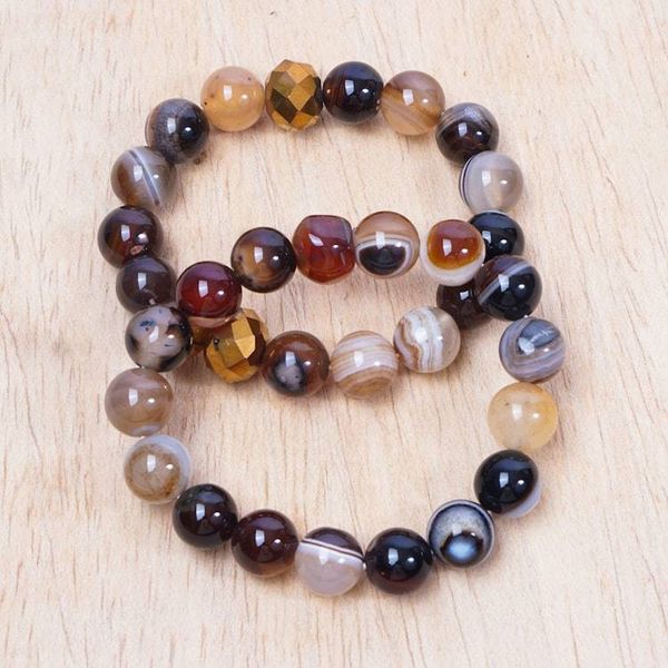 Alternate image for Agate and Recycled Glass Beaded Bracelet from Ghana Pair Imperial Duo
