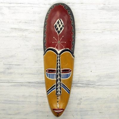 Alternate image for Artisan Crafted Decorative Wood African Mask Kantanka