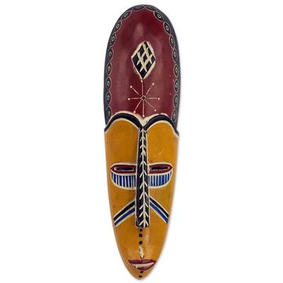 Alternate image for Artisan Crafted Decorative Wood African Mask Kantanka