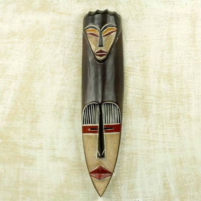 Primary image for Guro Fertility Wall Wood Mask Replica Hand-carved by Artisan Fertility Guru