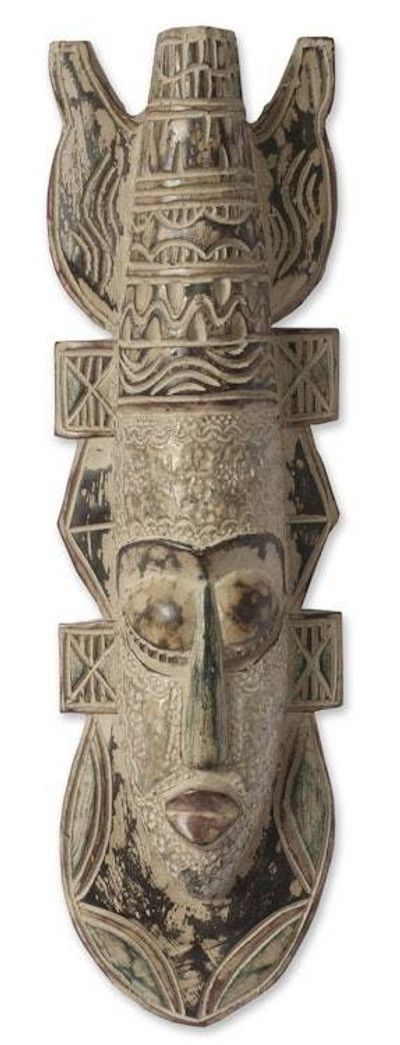Alternate image for Hand Made Wood Mask Odo