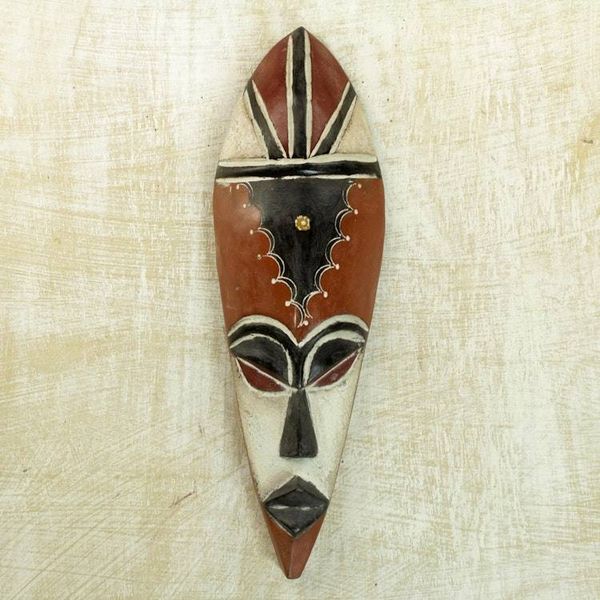 Alternate image for African wood mask Serve Well