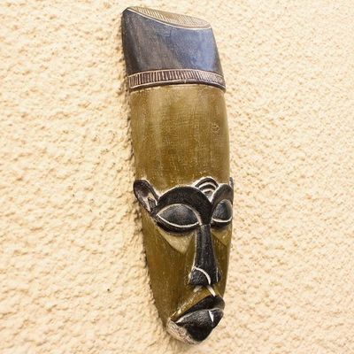 Alternate image for Frafra Tribe-Style African Wood Mask from Ghana Frafra