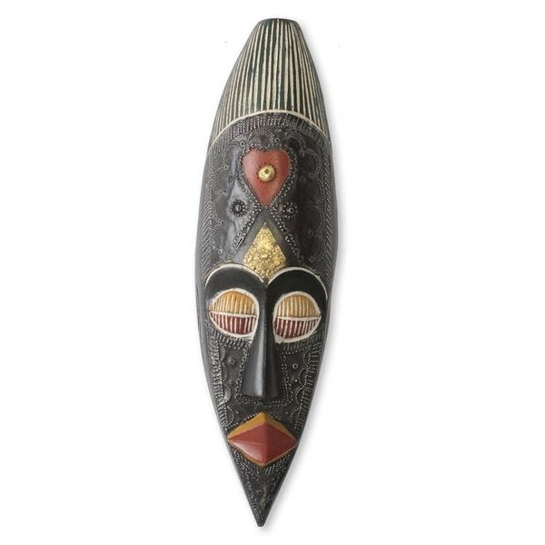 Alternate image for Artisan Crafted African Mask from Ghana Love