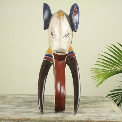 Alternate image for Hand Carved Guro Elephant Mask Made in West Africa Guro Elephant II