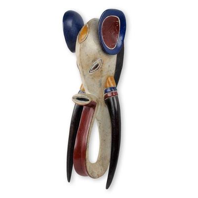 Alternate image for Hand Carved Guro Elephant Mask Made in West Africa Guro Elephant II