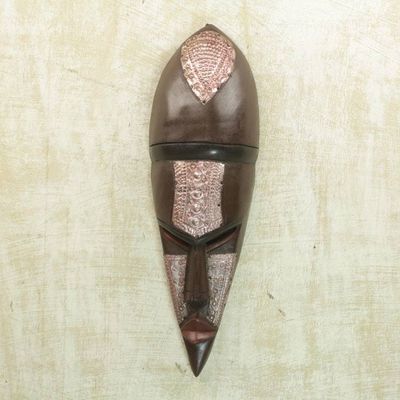 Alternate image for Handcrafted Wood Mask Man from the Stars