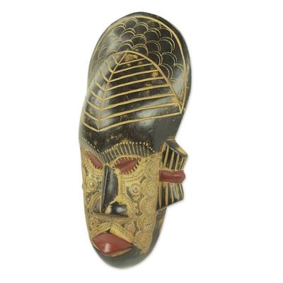 Alternate image for Hand Carved and Crafted Original African Mask My Heart