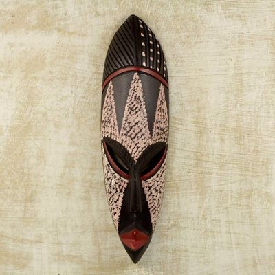 Primary image for Artisan Crafted Wood African Wall Mask Bat Person