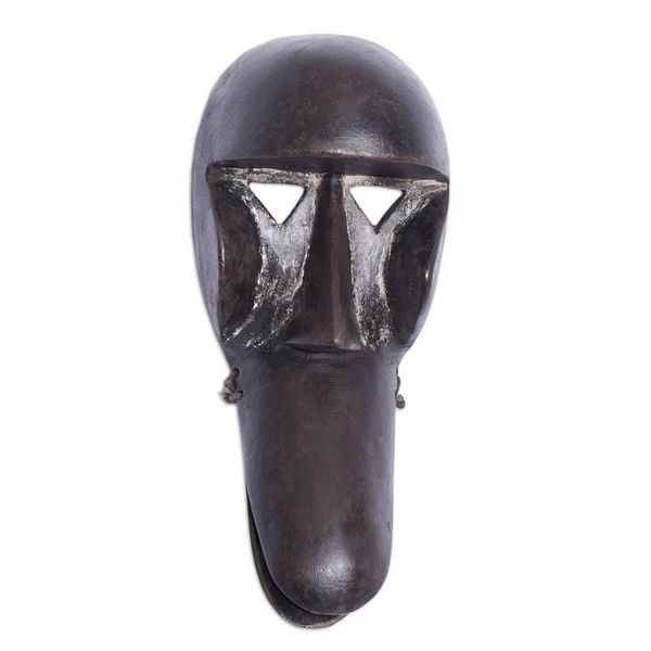 Alternate image for Burkina Faso Africa wood mask Perseverance