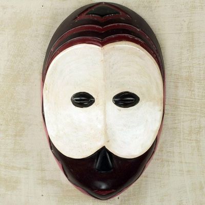 Primary image for African Art Mumuye Nigerian Tribe Handmade Replica Wall Mask Mumuye Pride