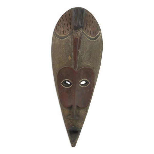 Alternate image for African wood mask Small Bird