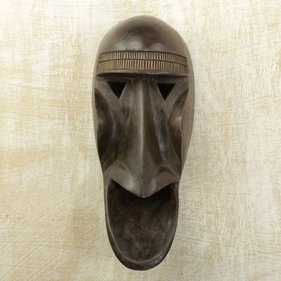 Alternate image for African tribal wood mask Ecstasy