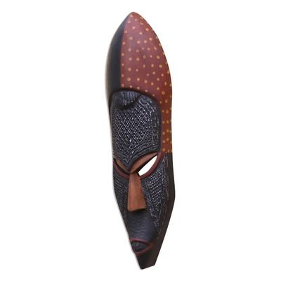 Alternate image for Hand Carved Wood and Aluminum Sculpture from Ghana Dan King
