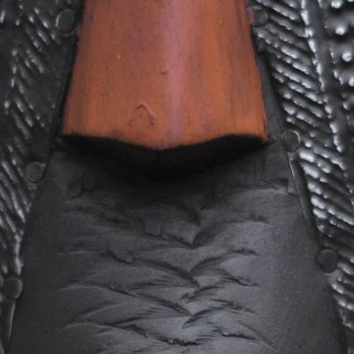 Alternate image for Hand Carved Wood and Aluminum Sculpture from Ghana Dan King