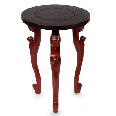 Alternate image for Hand Made Wood Accent Table African Mother