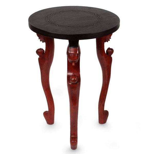 Alternate image for Hand Made Wood Accent Table African Mother