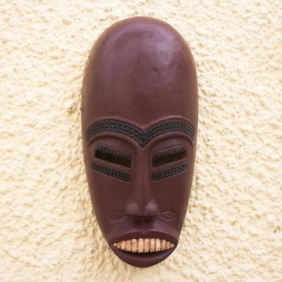 Alternate image for African Sese Wood Mask Senufo Rainmaker