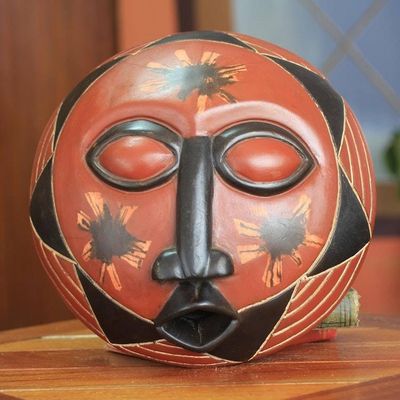 Alternate image for Original African Sun Mask Happy Sun