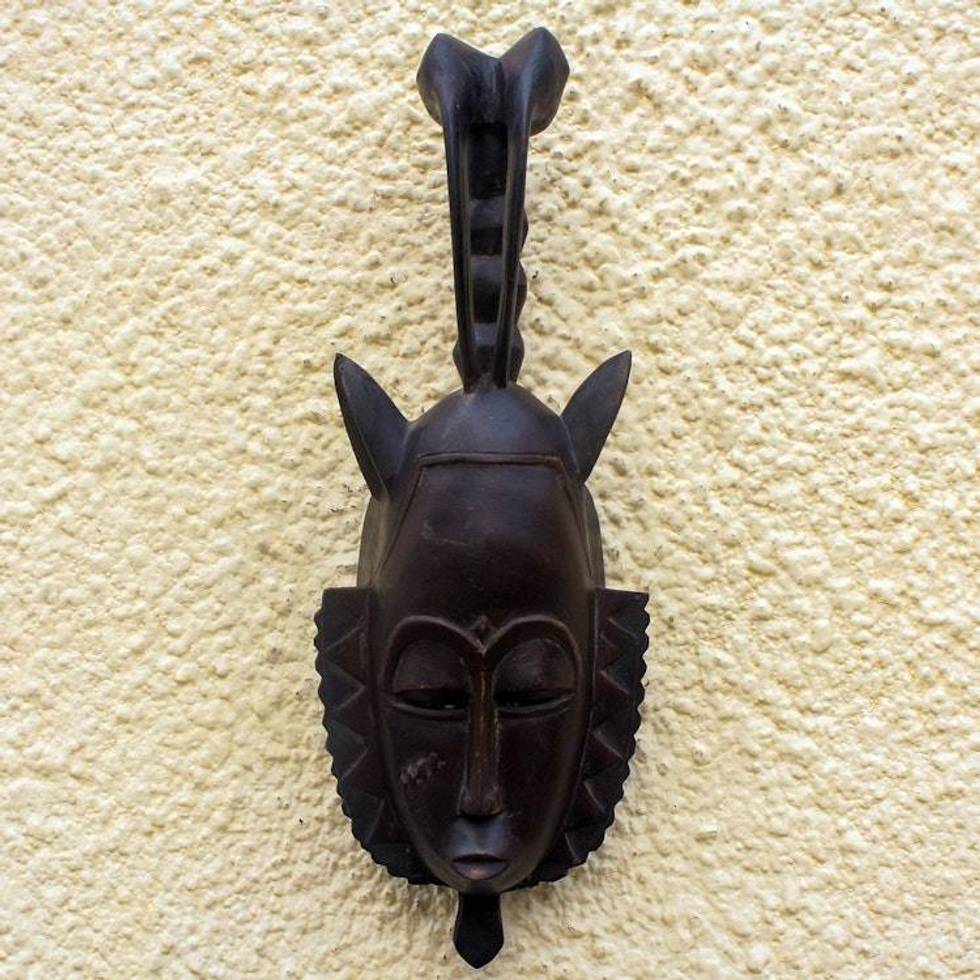 Ivoirian wood mask 'Bird Protector'